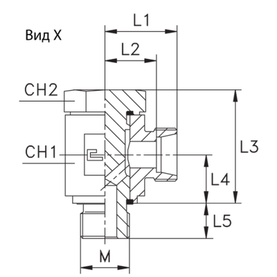 Соединение JE DL35 42х2 (корпус)