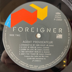 Винтажная виниловая пластинка LP Foreigner Agent Provocateur (Japan 1985) (Obi)