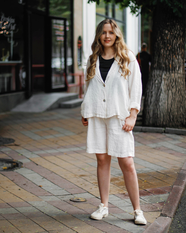 Шорты, цвет белый, Италия