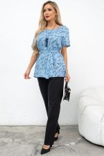 Блузка Элиза (голубой) Б11-253/6 Nikol