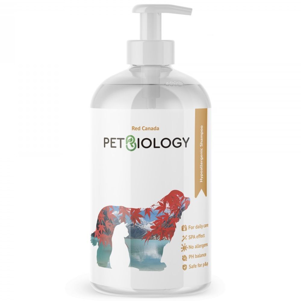 Шампунь PETBIOLOGY гипоаллергенный для собак и кошек, щенков и котят с 3-х месяцев, Канада, 300 мл