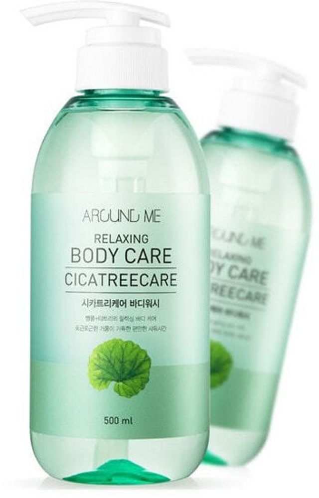 Welcos Гель для душа с центеллой и чайным деревом Around Me Cicatreecare Body Wash, 500 мл