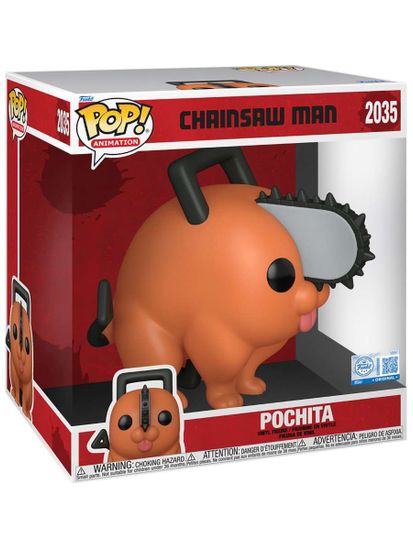 Фигурка Funko POP! Animation Chainsaw Man Pochita (Exc) 10" (2035) 88397 / Фигурка Фанко ПОП! по мотивам аниме "Человек-бензопила", Почита