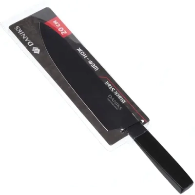 Нож кухонный 20см Daniks, Блэк Стайл, шеф-нож, W-A369-CH