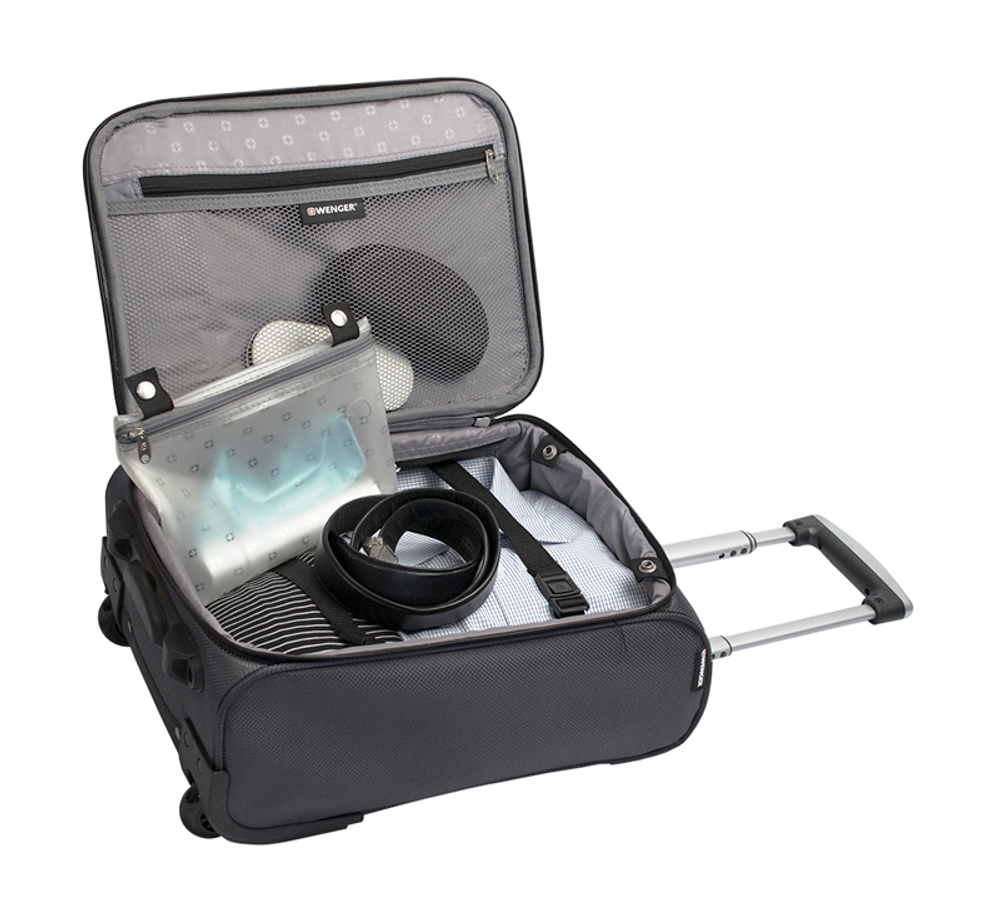 Чемодан Wenger Sion, серый, 30,5x15,2x43 см, 22 л