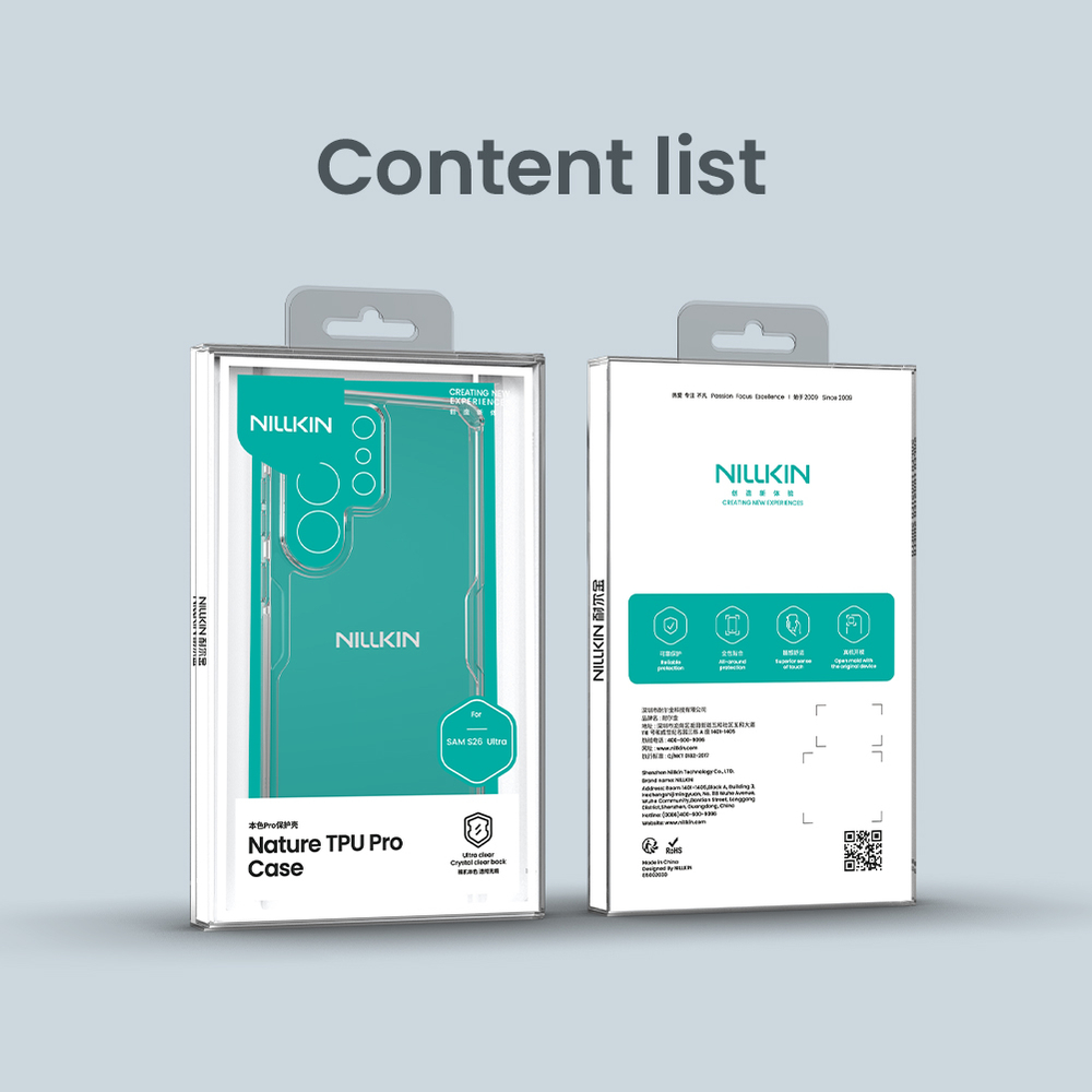 Прозрачный защитный чехол для Samsung Galaxy S26 Ultra, серия Nature TPU Pro от Nillkin