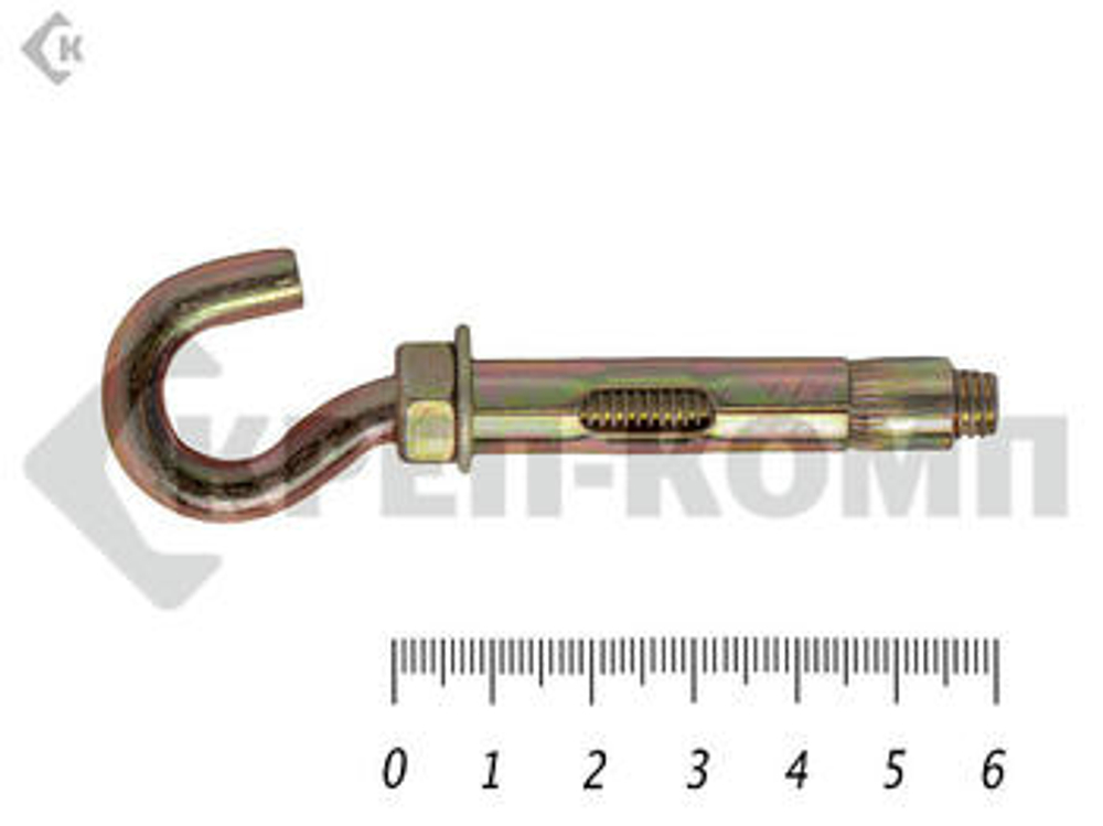 Анкер с крюком м8 10х 60 (5шт)