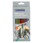 Карандаши цветные Metallic 12 цветов круглые