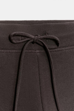 ZARA РАСКЛЕШЕННЫЕ БРЮКИ С ЭФФЕКТОМ ПОТЕРТОСТИ, КОРИЧНЕВЫЙ