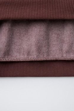 ZARA КОМПЛЕКТ ИЗ ТОЛСТОВКИ И ДЖОГГЕРОВ С ПРИНТОМ MICKEY MOUSE © DISNEY, БУРГУНДИ