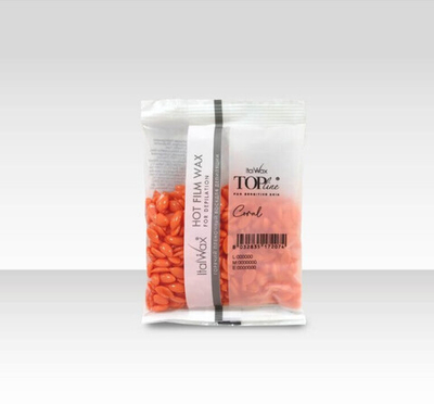 Воск горячий (пленочный)  ITALWAX Top Line Coral (Коралл)  гранулы 100гр