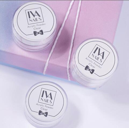 Акриловая пудра (прозрачная) 12 г IVA NAILS