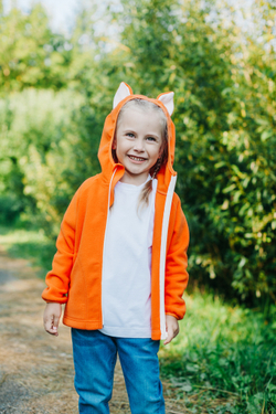 Толстовка флисовая "Лисичка" оранжевый