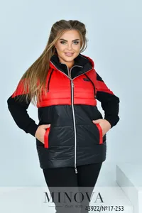 Жилет 17-253-черный-красный Minova