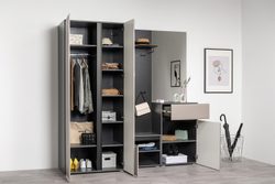 Комод Сидней 16.231.02, Антрацит, Веллюто Капучино