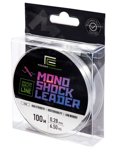 Леска монофильная Feeder Concept MONO SHOCK LEADER Clear 100/028