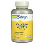 Solaray, цитрат кальция, 1000 мг, 120 растительных капсул (250 мг в 1 капсуле)