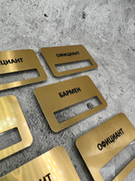 Бейдж металл 70*40мм  "Бармен"