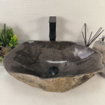 Раковина из речного камня RS-65182 53*33*15 0862