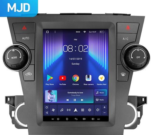 Магнитола для Toyota Highlander 2 XU40 2007-2013 (без JBL) - Teyes TPRO 2 монитор 9.7" QLED в стиле "Тесла" на Android 10, Быстрая, 4G SIM-слот