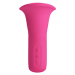 Розовый вибратор с язычком Clyde (Цвет: розовый)