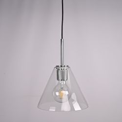 Подвесной светильник RH Utilitaire Funnel Pendant Silver