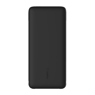 Внешний аккумулятор со встроенными кабелями Belkin BoostCharge Plus 10K (10000 мА·ч) (BPB006) Проводная зарядка: USB-C, встроенные кабели USB-C и Lightning. Беспроводная зарядка: нет. Сертификация MFi. Есть LED-индикация. Энергоёмкость — 37 Вт·ч. Максимал