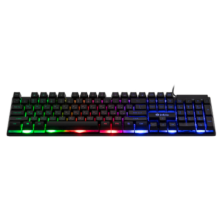 Клавиатура Intro KG380 игровая проводная с подсветкой черная