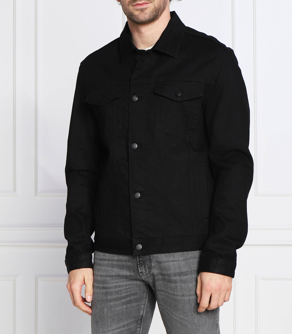 джинсовая куртка livorno-edge BOSS BLACK - черный(50486690)