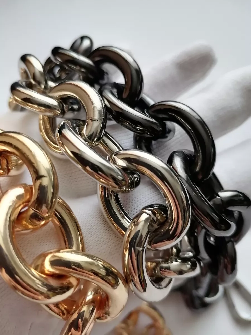 Алюминиевая крупная цепь 23*28 мм 60см