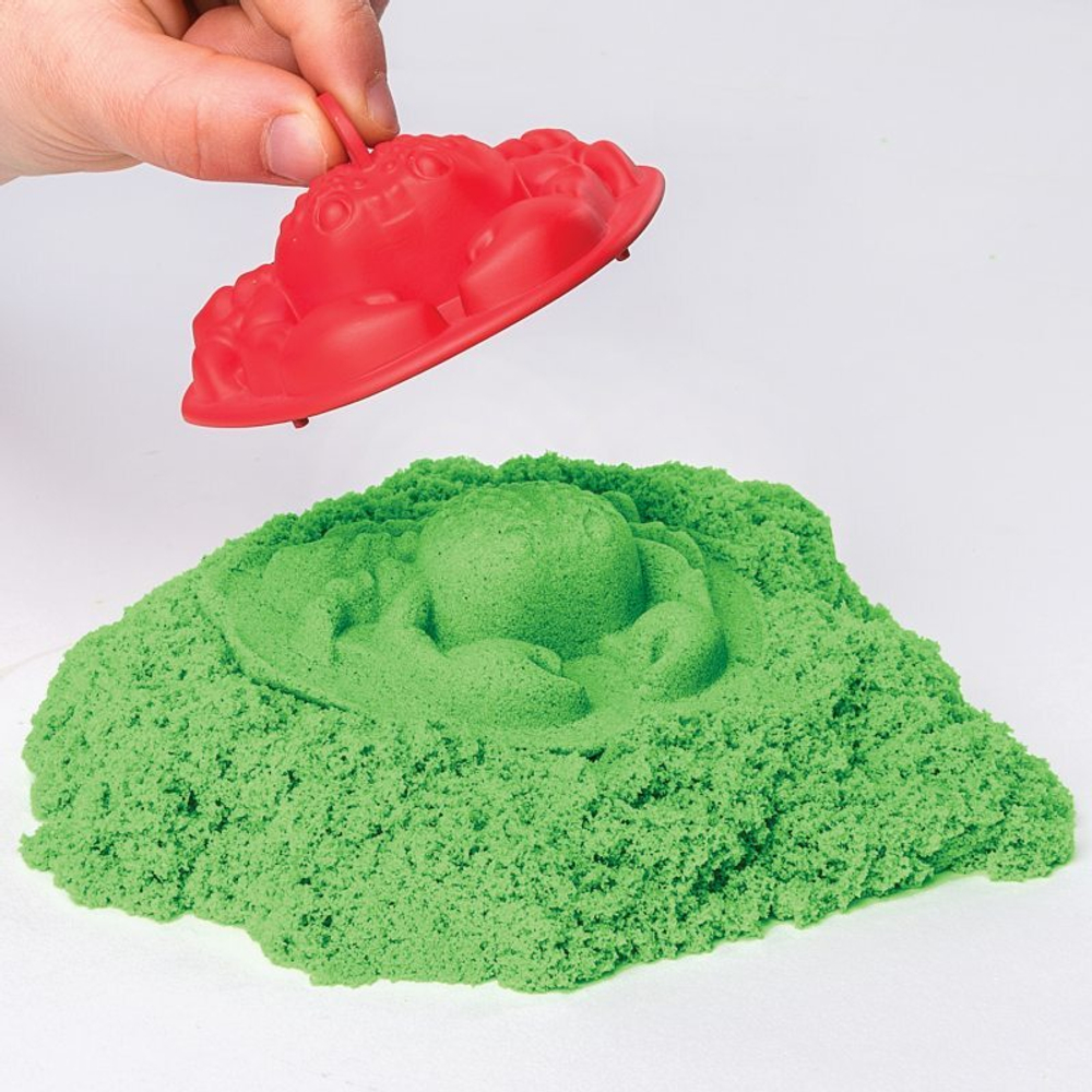 Kinetic Sand - Набор замок из кинетического песка с песочницей зеленый 454г 20106637