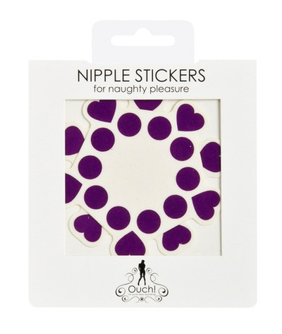 Фиолетовые открытые пестисы Круги и сердца