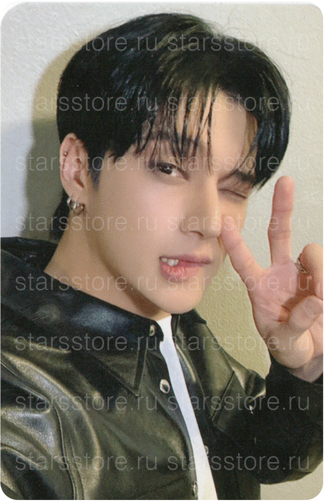 Фотокарта Wooyoung ATEEZ Golden Hour : Pt.2 (hello82 Berlin fansign)