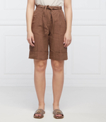 льняное шорты Peserico - коричневый(P04204T0 01617)