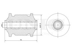 Сайлентблок передний заднего нижнего рычага UNIO RMP-20537