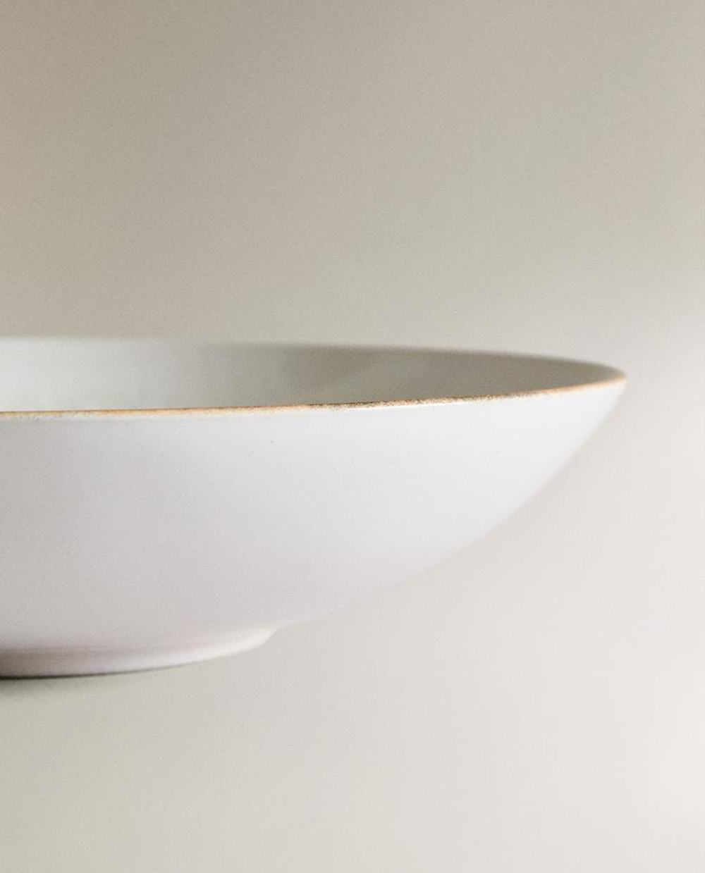 ZARA HOME ТАРЕЛКА ДЛЯ СУПА ИЗ КЕРАМИКИ, ЭКРЮ