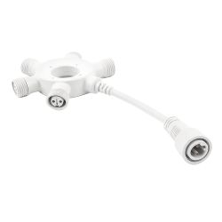 UTC-F90 Y6 WHITE Соединитель для гирлянд серии F90RPO. круговой. 1 вход-5 выходов. Белый. ТМ Uniel