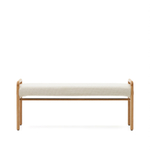 Скамейка Macaret со съемным чехлом из массива дуба с натуральной отделкой 120 см