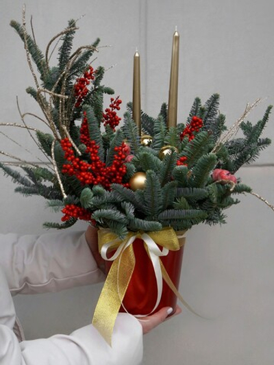 Большая композиция со свечами