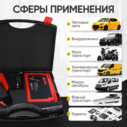 Пусковое устройство 12В, 24 000 мАч, 500/1000А iCartool IC-JSL24