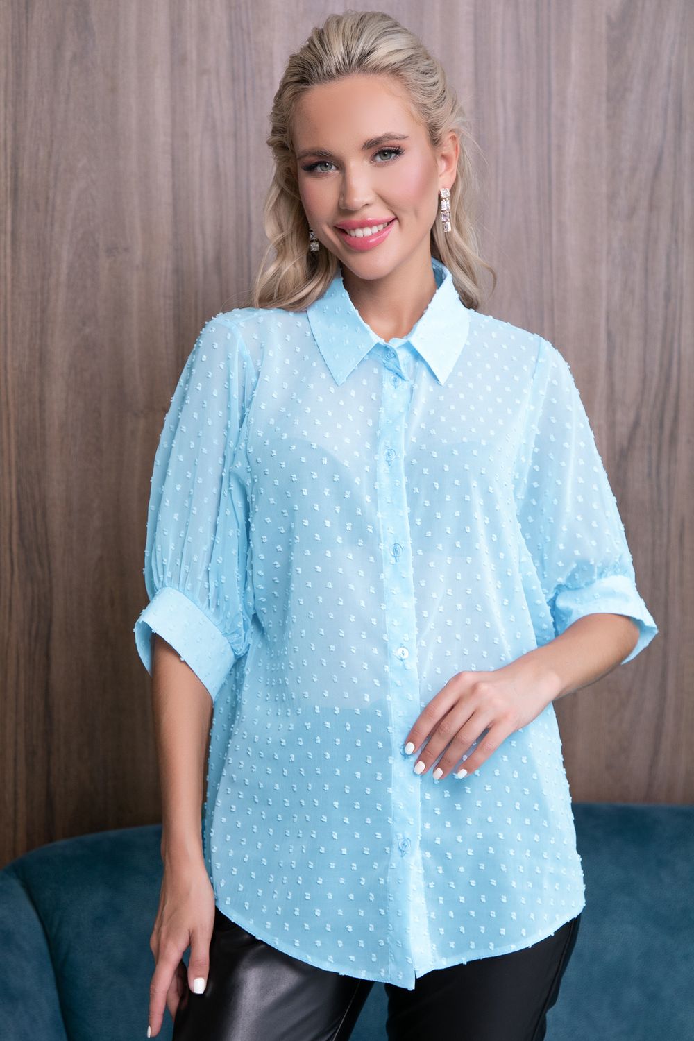 Блузка "Амега" (небо) Elza (Акция)