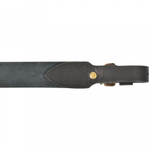Ремень ружейный прямой 35 мм, с пряжкой, черный (93-100 см)