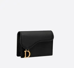 Держатель карты с клапаном Dior черный