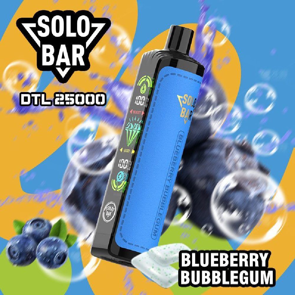 SOLOBAR DTL 25000 - Blueberry Bubblegum (5% nic)