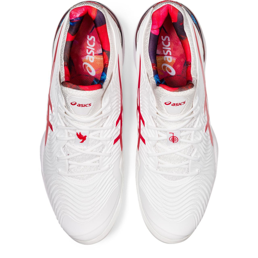 Мужские кроссовки теннисные Asics Court FF Novak Clay L.E. - white/classic red