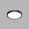 7660/18L MITRA LED SN 087 Светильник пластик/белый/черный LED 18Вт 3000/4000K D230 IP40 ALFA BLACK