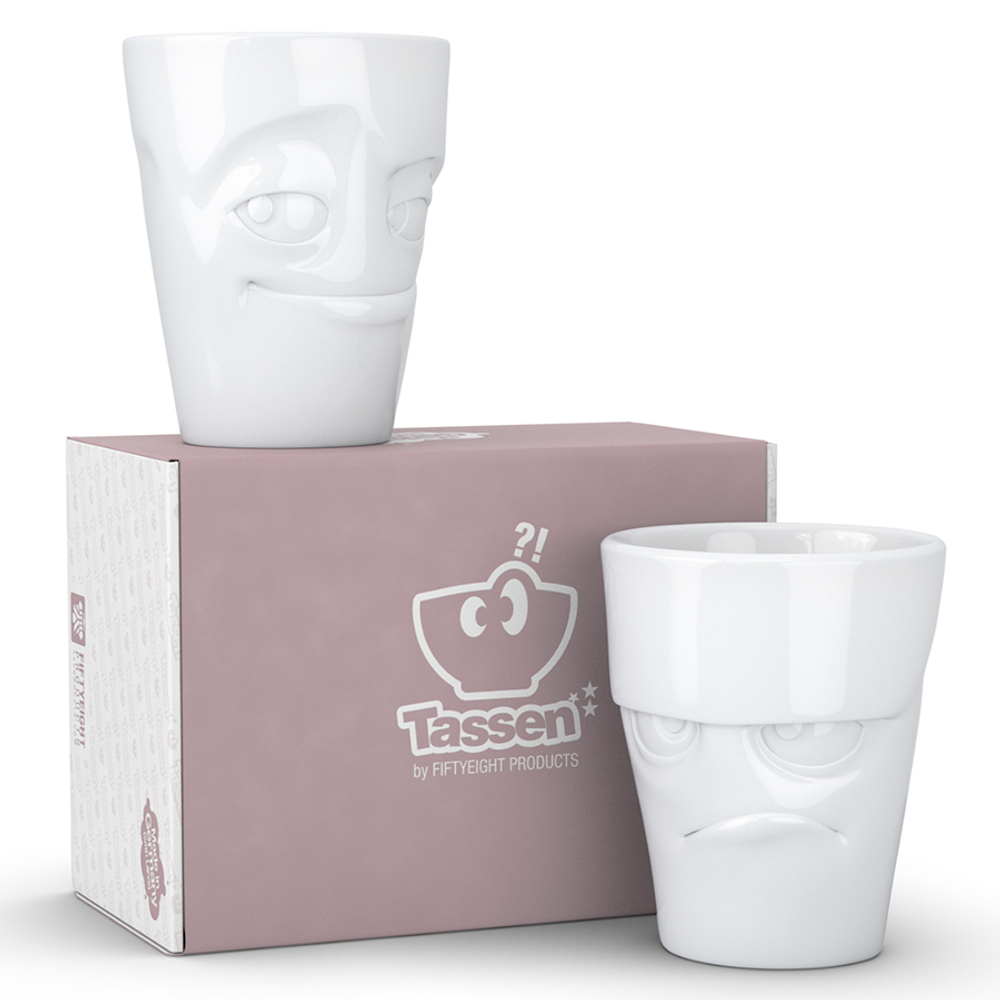 Набор кружек tassen grumpy & impish, 2 шт, 350 мл, белый
