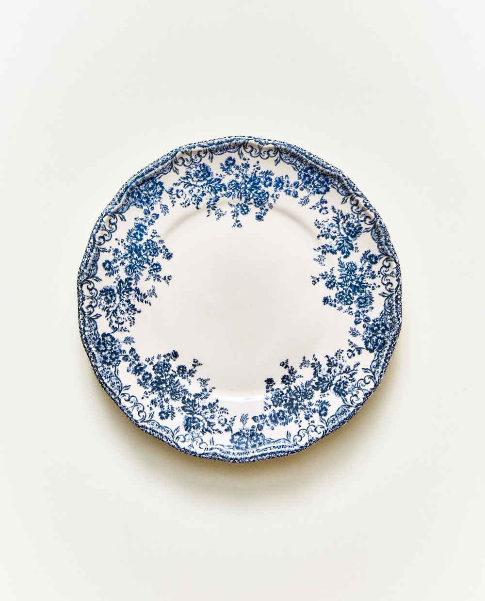 Zara Home тарелка пирожковая из фаянса, цвет синий, 16 см