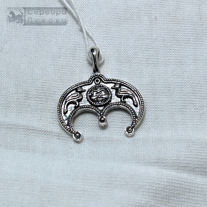 Подвеска "Лунница" Богородичная с птичками