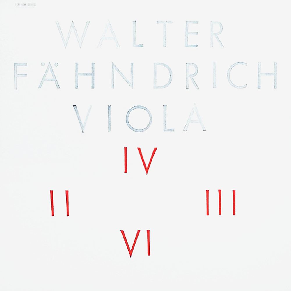 Walter Fahndrich / Viola (LP)